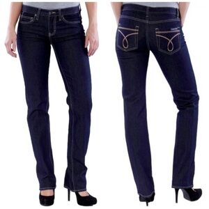Calvin Klein Dark Wash Mid-Rise Skinny Jeans